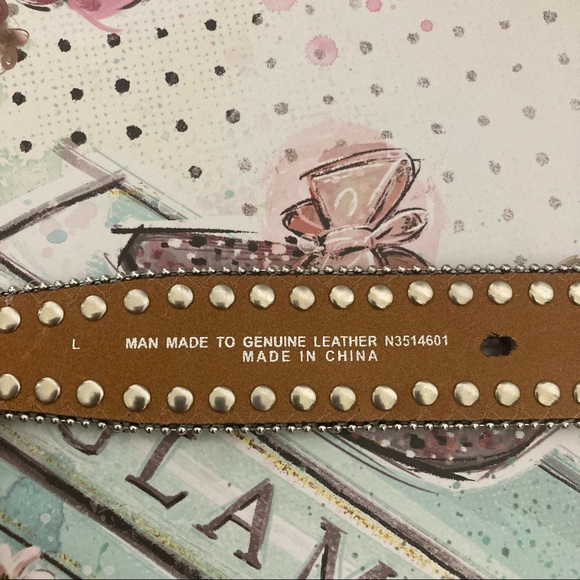 Blazin Roxx Women’s Rhinestone Western Scallop Belt - Picture 13 of 15